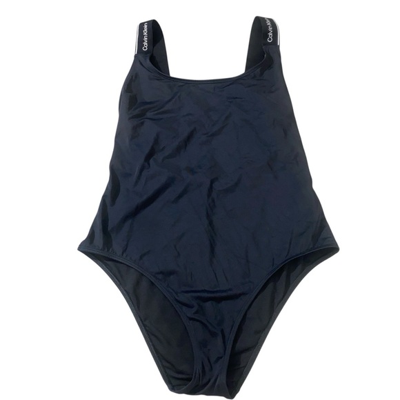 One-Piece Swimsuit Calvin Klein XL Logo Strap Classic Scoop - Picture 1 of 11